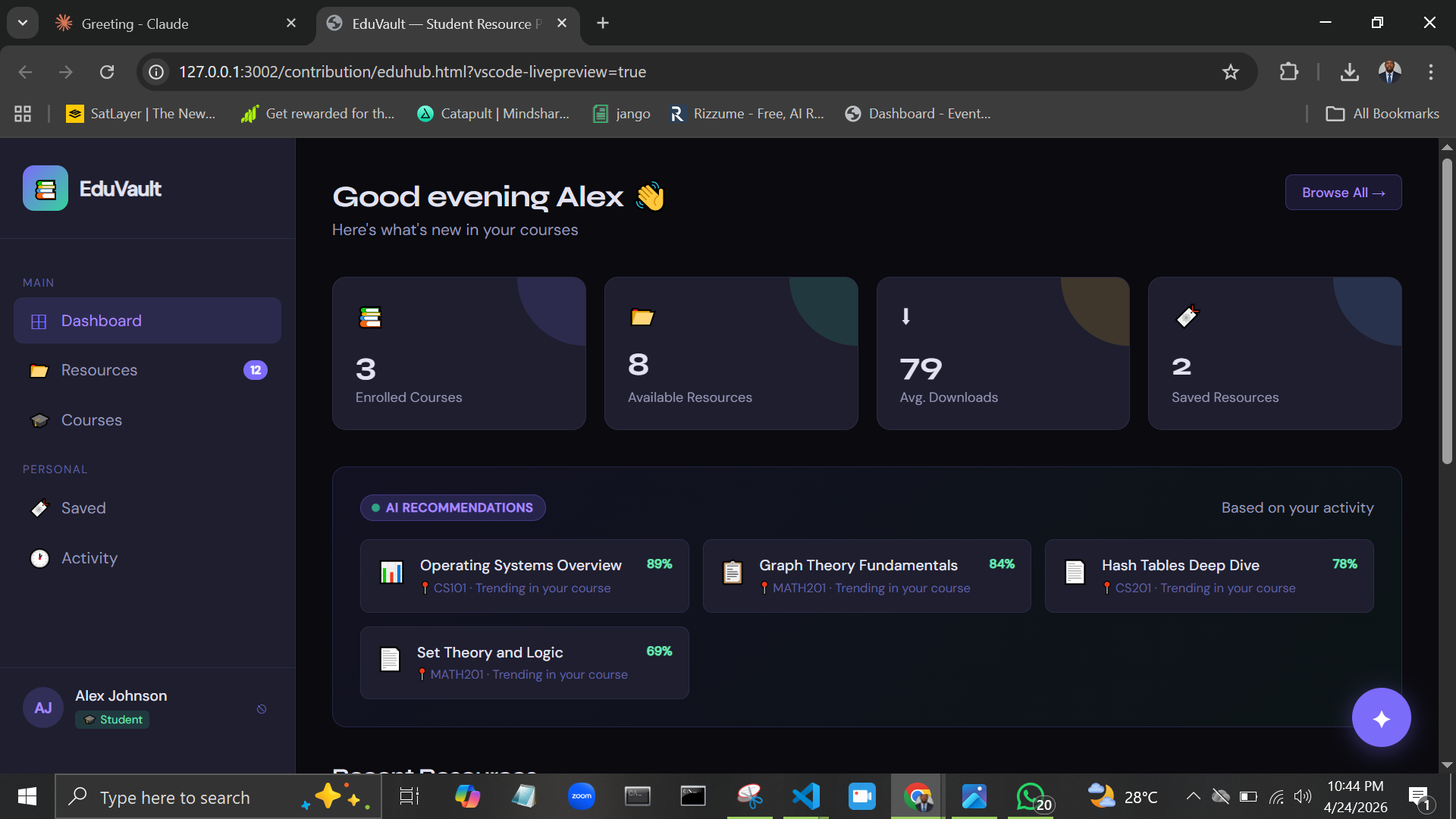 EduHub Screenshot