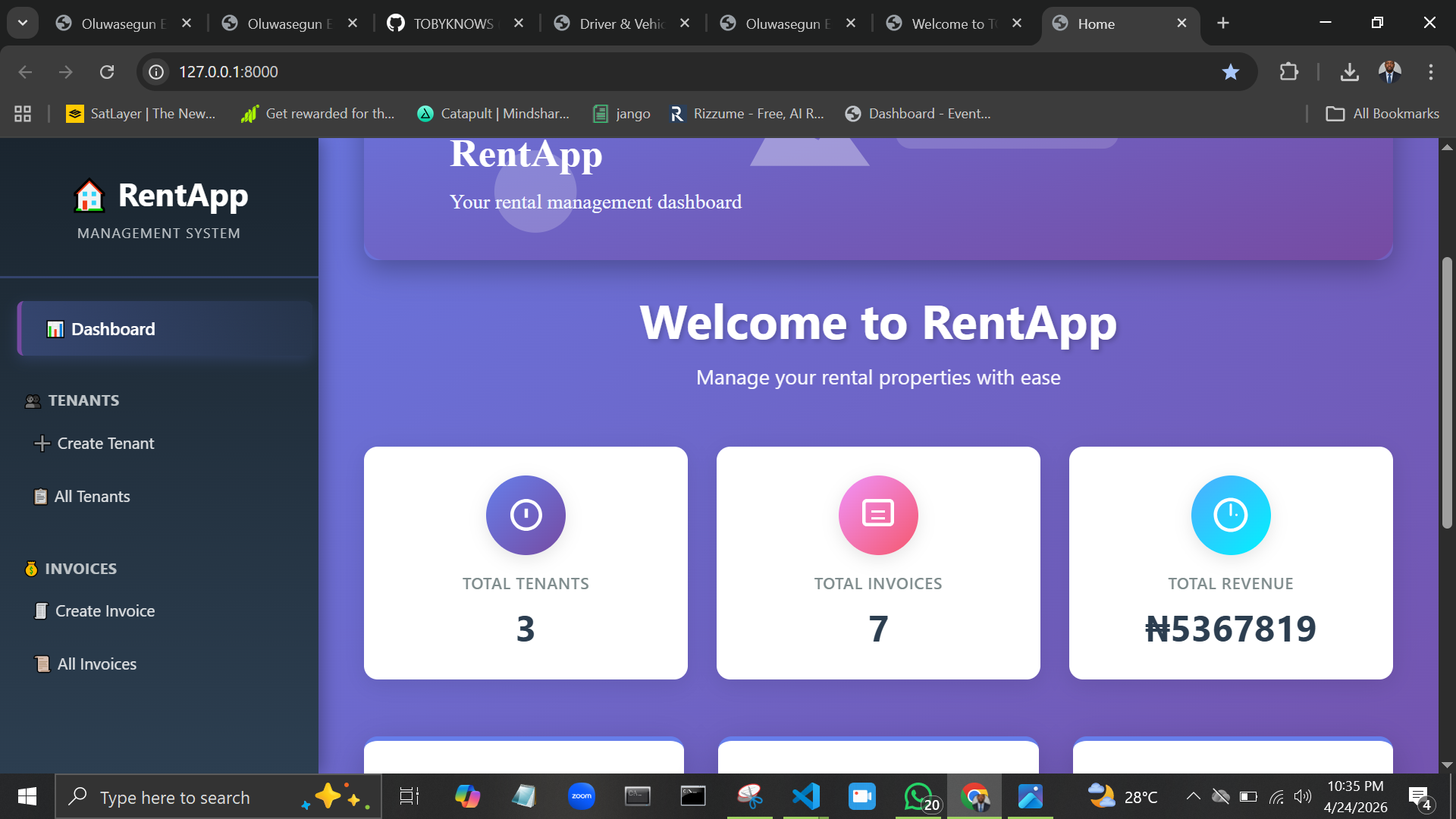 RentFair App Screenshot
