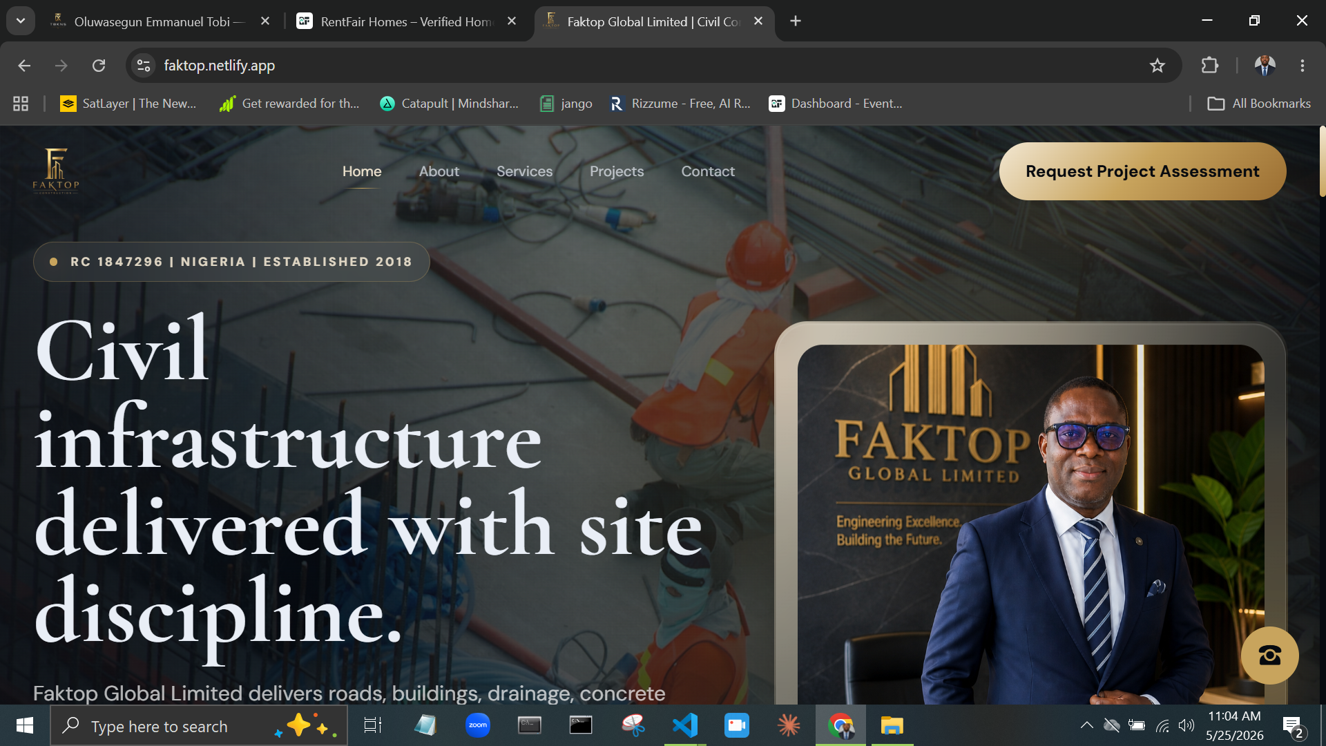 Faktop website architecture preview