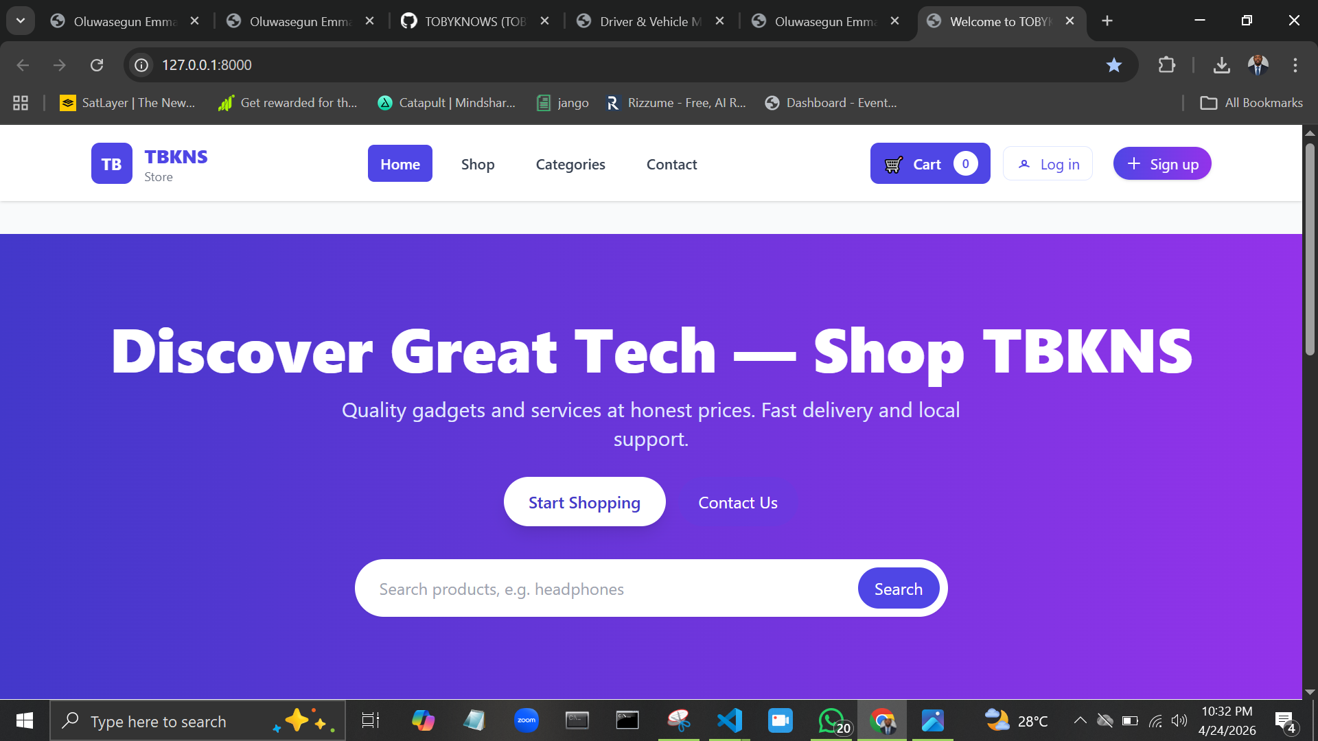 E-commerce Platform Screenshot