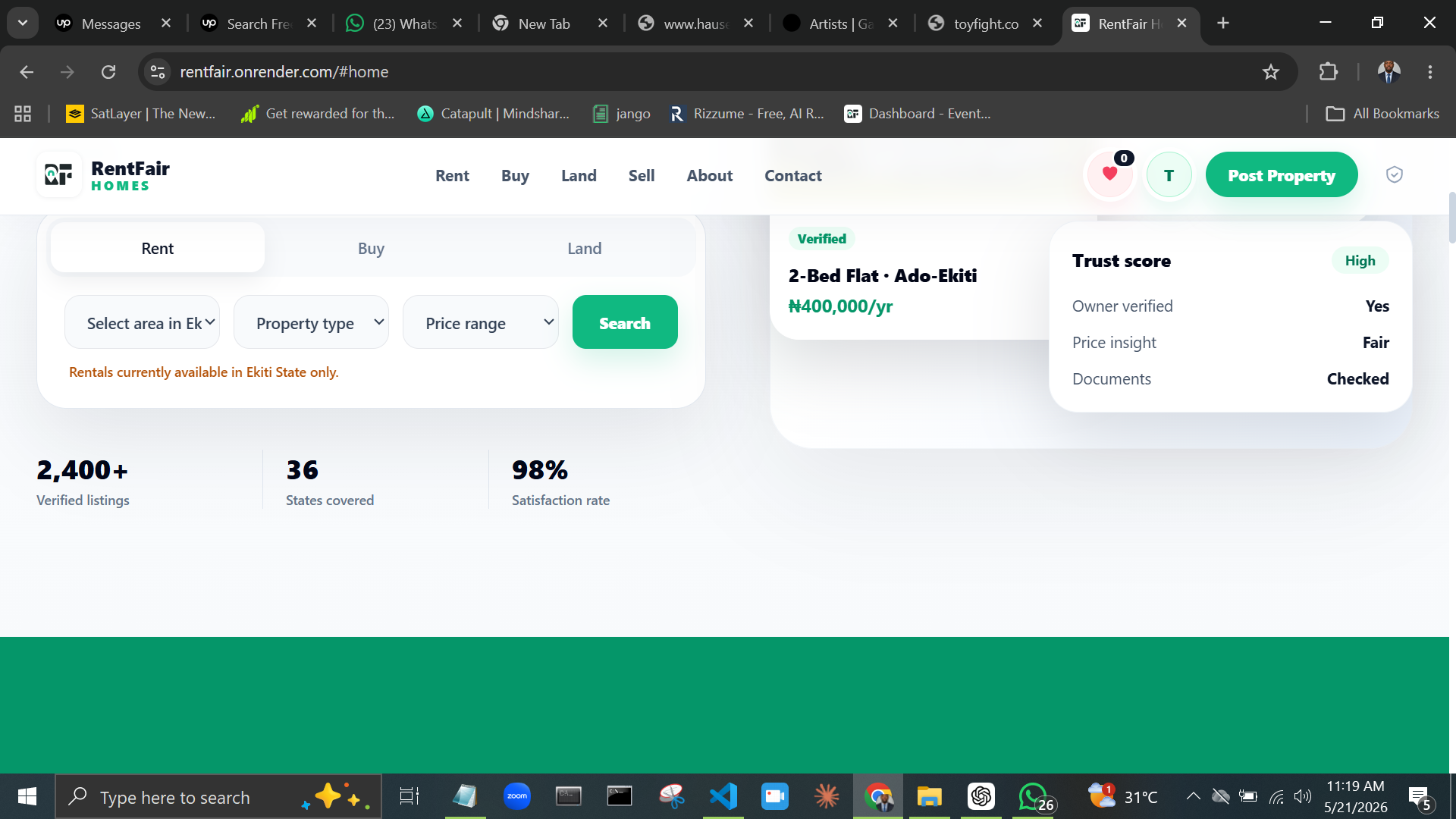 RentFair search architecture preview